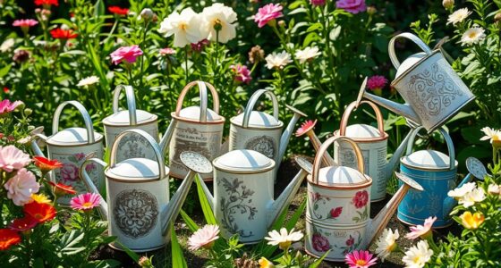 elegant garden watering cans