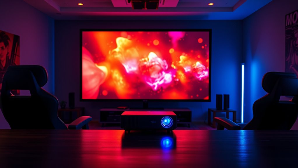 key gaming projector features