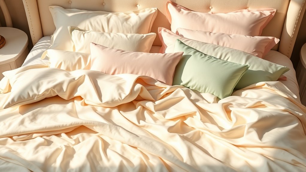 luxury silk pillowcases selection