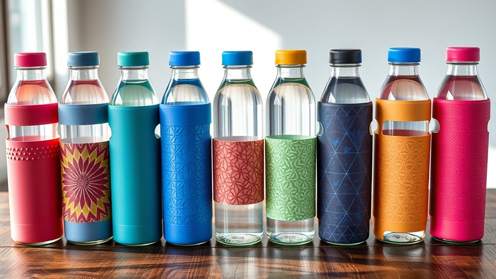stylish durable glass bottles