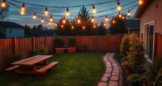 top backyard string light guides