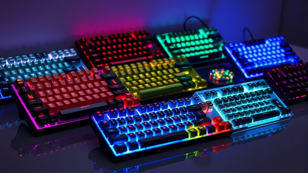 top gaming and typing keyboards