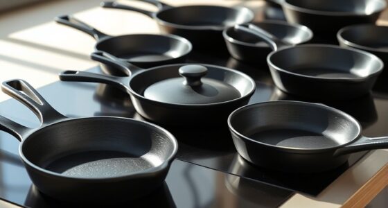 top induction ready cast iron skillets