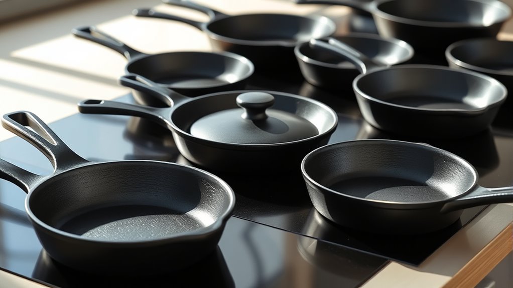 top induction ready cast iron skillets