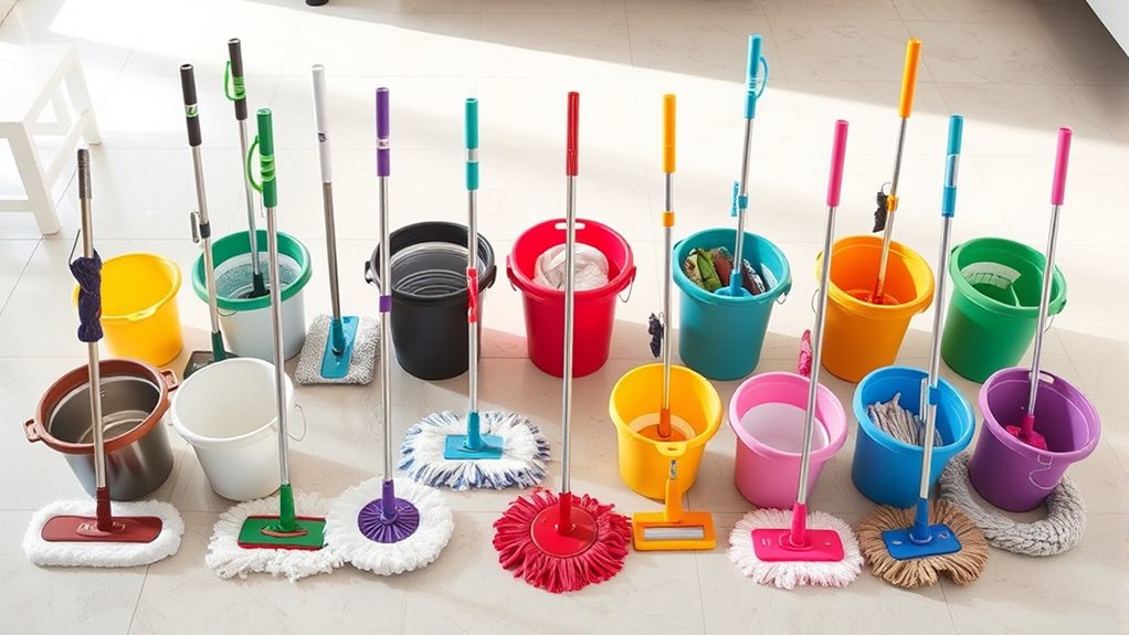 top mop and bucket sets