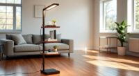 top shelving floor lamps