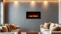top wall mounted electric fireplaces