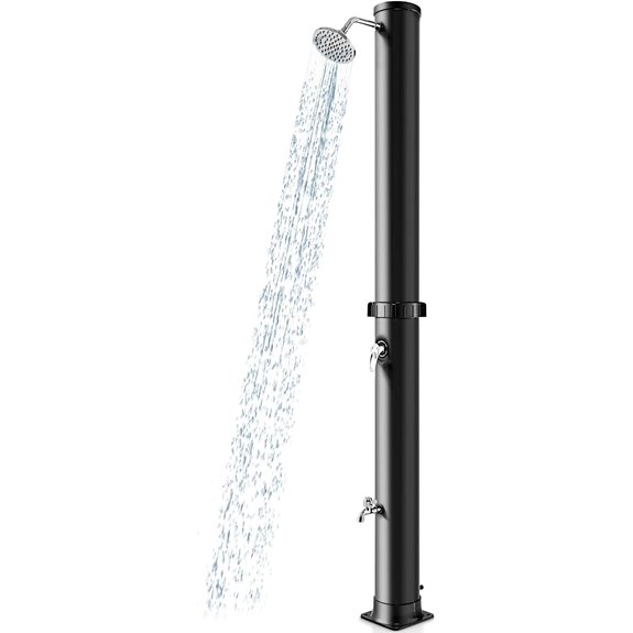 Goplus 10-Gallon Solar Outdoor Shower with Foot Spray