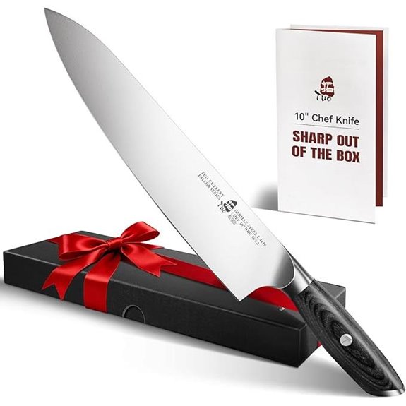 15 Best AUS-10 Kitchen Knives for 2026 That Chefs Love 12 TUO 10-Inch Chef Knife with Pakkawood Handle