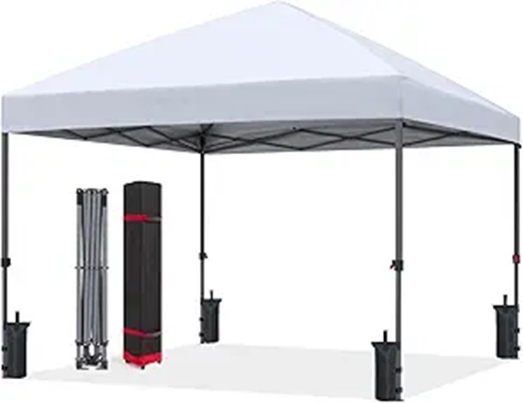 15 Best Heavy Duty Canopies for Ultimate Outdoor Shade in 2026 6 ABCCANOPY 10x10 Pop Up Canopy with Sandbags