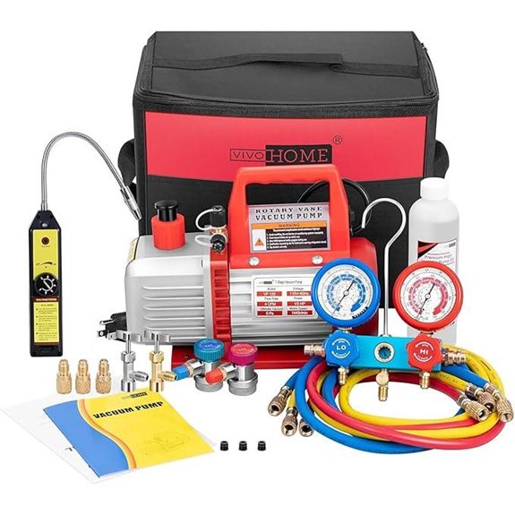 VIVOHOME 110V Rotary Vane Air Vacuum Pump Kit