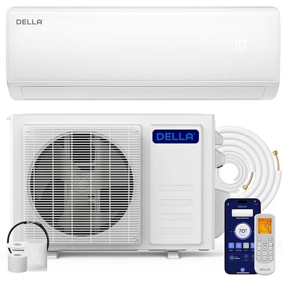 15 Best Mini Split AC Heat Pumps for Efficient Cooling and Heating in 2026 17 DELLA 11500 BTU Mini Split AC with Heat Pump