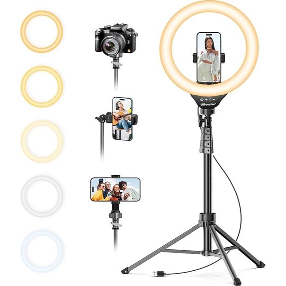 15 Best Video Lights for Content Creators in 2026 5 UBeesize 12 Ring Light with Tripod for Streaming