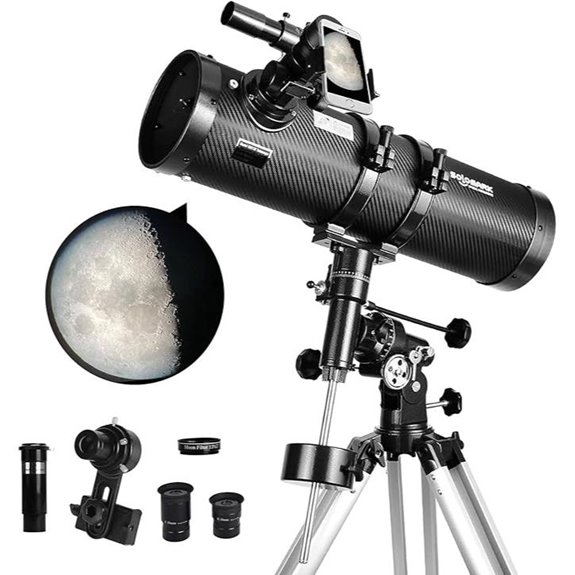 15 Best Telescope Reflectors for Stargazing Enthusiasts in 2026 4 130EQ Newtonian Reflector Telescope with Accessories