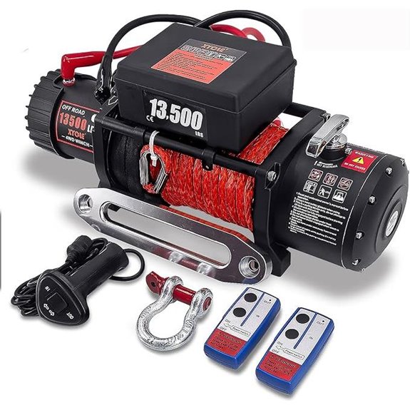 XYCLE 13500LB Electric Winch with Remote and Synthetic Rope