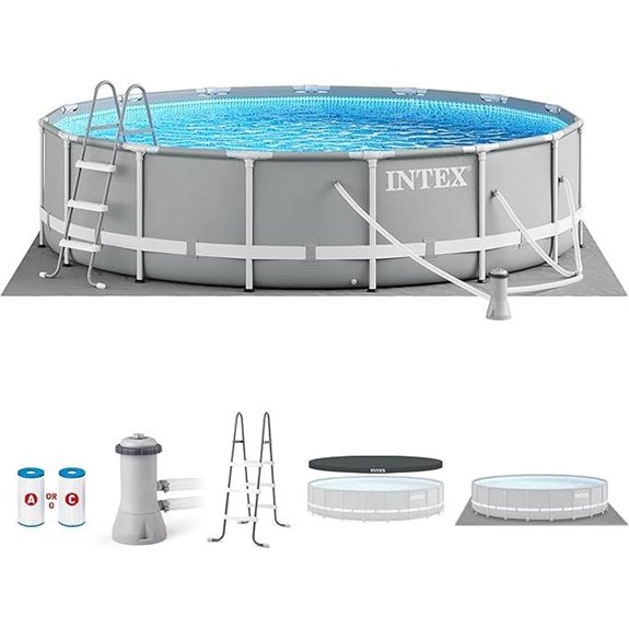 Intex 15ft Above Ground Pool Set with Filter and Cover