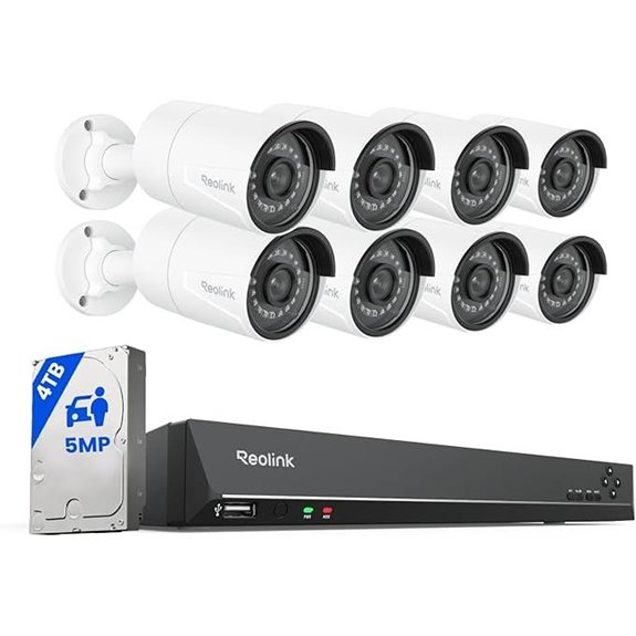 16 channel 5mp outdoor security