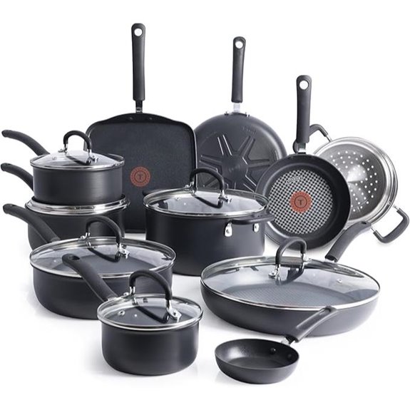 17 piece nonstick cookware set