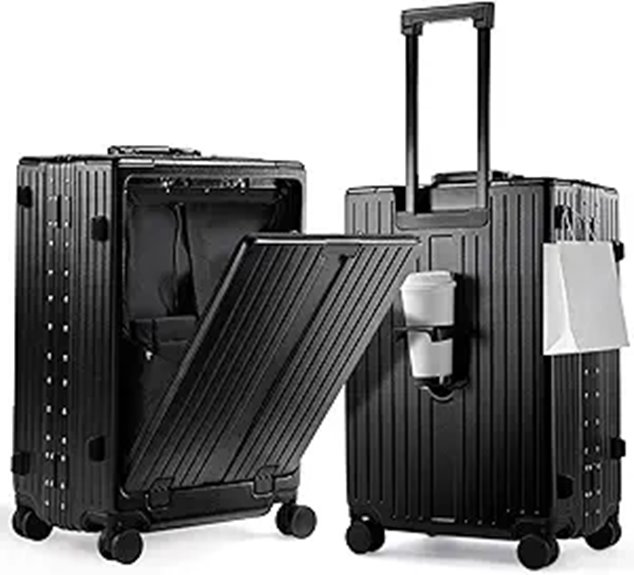 UrbanExplorer 20-Inch TSA Carry-On Luggage with Spinner Wheels