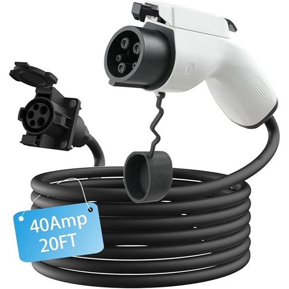BESENERGY 20ft 40A EV Charger Extension Cable