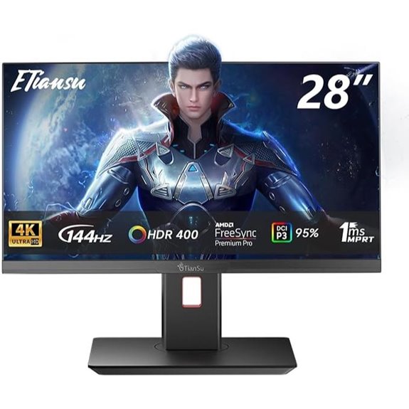 28-Inch 4K UHD 144Hz Gaming Monitor with HDMI & Speakers