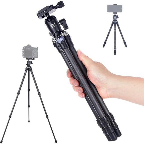 AOKA 28-inch Portable Carbon Fiber Tripod
