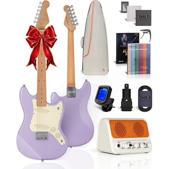 15 Best Electric Guitars for Kids in 2026: Fun, Quality, and Perfect for Beginners 14 AKLOT 36-inch Kids Electric Guitar Kit (Lavender)