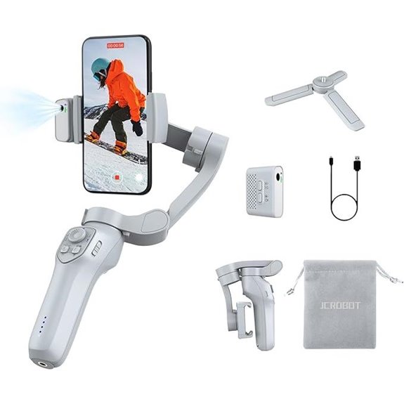 15 Best Handheld Stabilizers for Smooth Video in 2026 14 3-Axis Phone Gimbal with AI Tracker and Fill Light