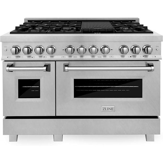 14 Best Dual Fuel Ranges of 48 Inches for Professional-Grade Cooking 8 ZLINE 48-Inch Dual Fuel Range with 7 Burners