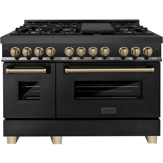 14 Best Dual Fuel Ranges of 48 Inches for Professional-Grade Cooking 10 ZLINE Autograph 48-Inch Dual Fuel Range
