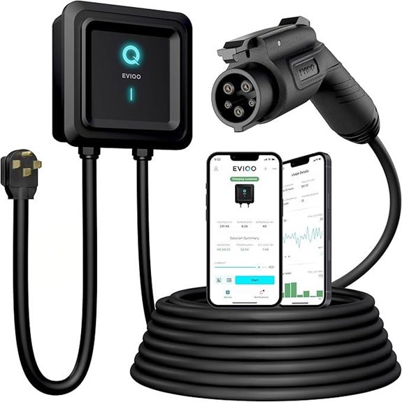 EVIQO Level 2 EV Charger 48A with Wi-Fi