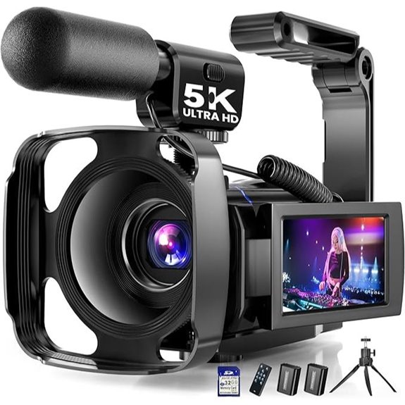 10 Best Cameras for Indie Filmmakers in 2026 7 5K UHD Vlogging Camera with Night Vision and Microphone