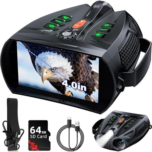15 Best Night Vision Binoculars That Will Keep You Seeing in the Dark 5 4K Night Vision Goggles with HD Screen & 64GB Storage