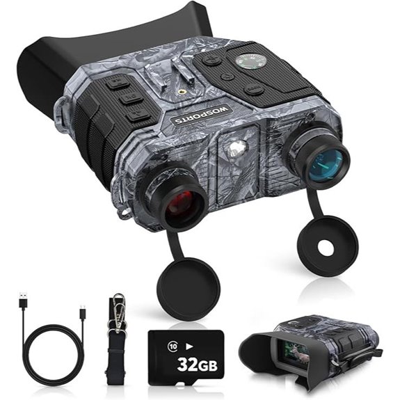 WOSPORTS 4K Night Vision Goggles with Camera