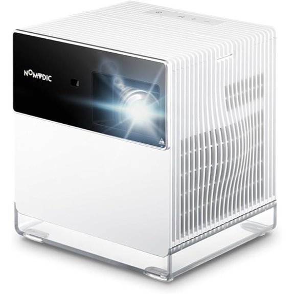 NOMVDIC P1000 4K Short Throw Projector with Speakers