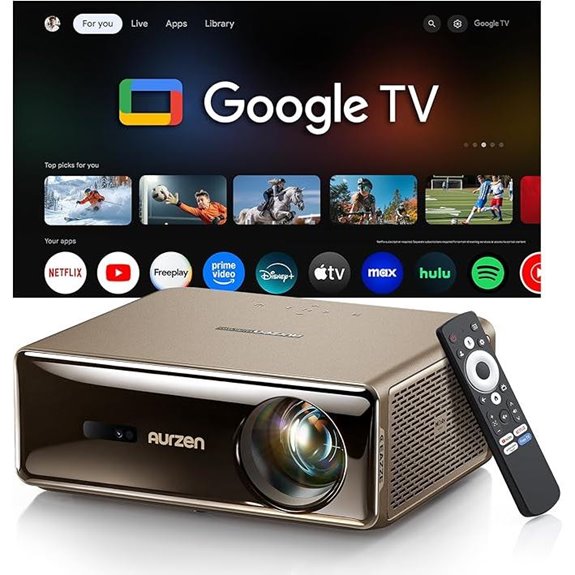 Aurzen EAZZE D1 MAX 4K Smart Projector with Audio