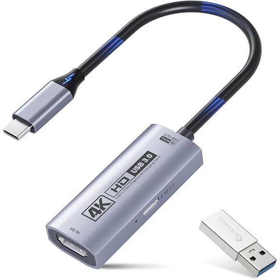 Guermok 4K USB3.0 Video Capture Card with Power
