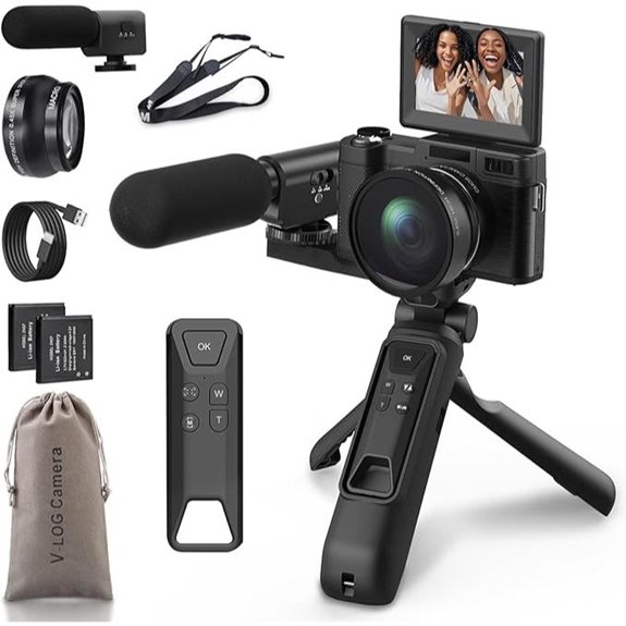 4K Vlogging Camera with Creator Kit and Accessories