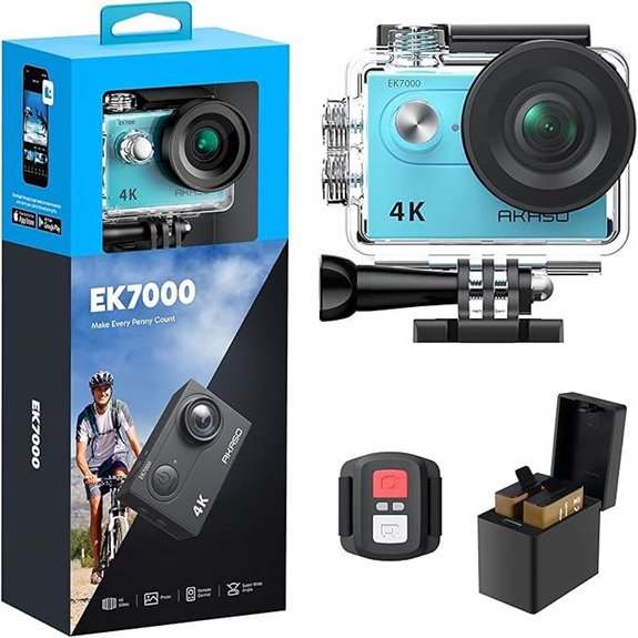 15 Best Action Cameras 4K for Adventure Enthusiasts in 2026 7 AKASO EK7000 4K Action Camera with Waterproof & Microphone