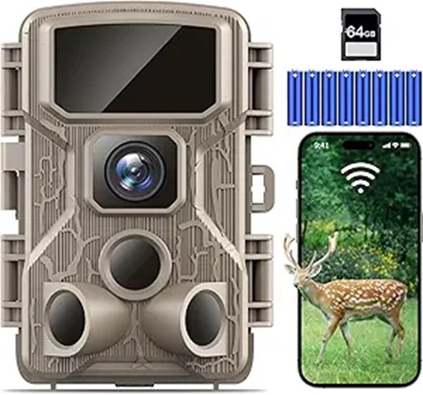 15 Best 4K Trail Cameras for 2026 That Capture Every Detail 17 Trail Camera WiFi 4K 64MP with 64GB Night Vision