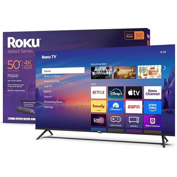 13 Best Budget 4K TVs in 2026: Affordable Picks That Deliver Stunning Picture Quality 9 Roku 50-Inch 4K HDR Smart TV with Voice Remote