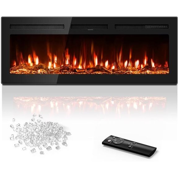 7 Best Wall-Mounted Electric Fireplaces of 2026 for Style and Warmth 3 50 inch wall fireplace