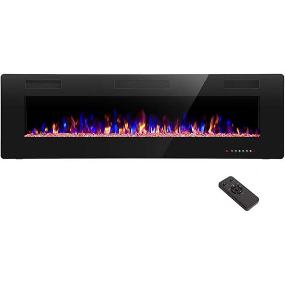 7 Best Wall-Mounted Electric Fireplaces of 2026 for Style and Warmth 4 60 inch recessed electric fireplace