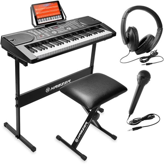 15 Best Keyboard Pianos for Kids That Will Inspire Young Musicians 4 Hamzer 61-Key Digital Keyboard Piano with Stand & Accessories