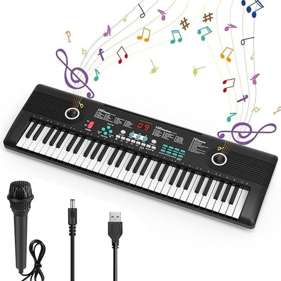 15 Best Keyboard Pianos for Kids That Will Inspire Young Musicians 7 61-Key Electronic Digital Piano with Built-In Speakers