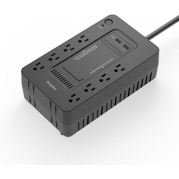 650VA 8-Outlet Battery Back-Up and Surge Protector Standby UPS Black