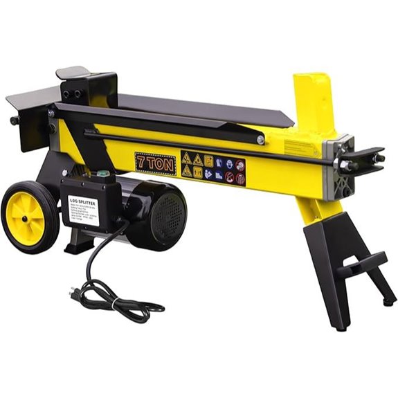 7 Ton Electric Log Splitter for Home and Outdoor Use