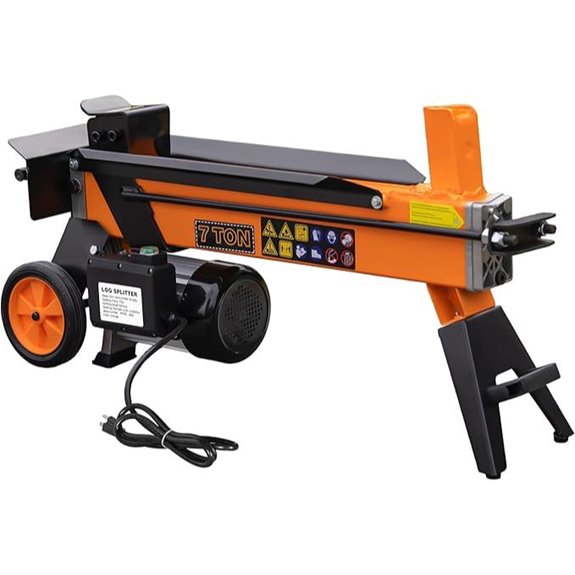 7 Ton Electric Log Splitter for Home and Outdoor Use