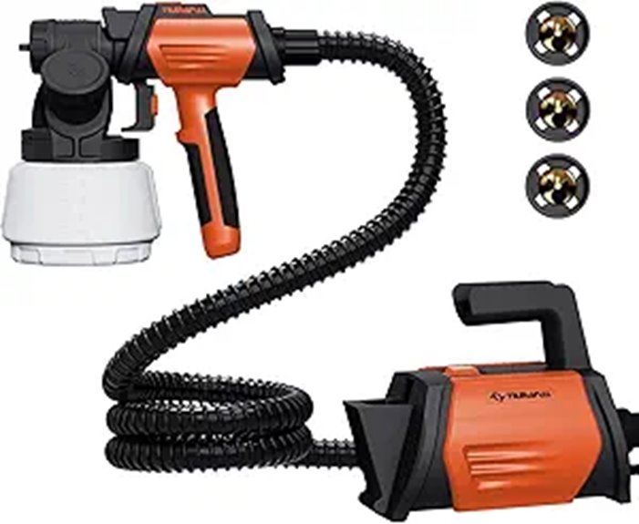 Tilswall 800W HVLP Paint Sprayer with 4 Nozzles