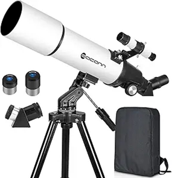 80mm Aperture Refractor Telescope for Adults and Kids